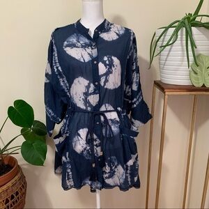 Free People Sydney Sleep Shirt in Blue sz‎ M/L